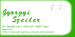 gyorgyi szeiler business card